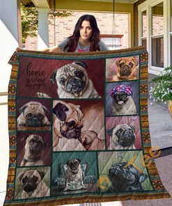 Pug 10 Quilt Blanket Bedding Set