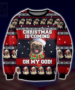 Pug Christmas Oh My God Ugly Christmas Sweater