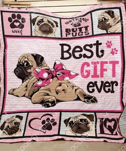 Pug Quilt Blanket Bedding Set for Home Décor
