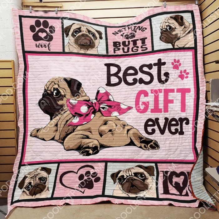 Pug Quilt Blanket Bedding Set for Home Décor