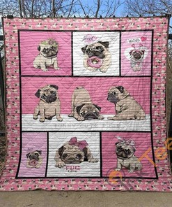 Pugs Are Cute Quilt Blanket Bedding Set