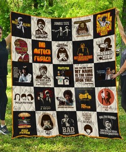 Pulp Fiction Poster Quilt Blanket Bedding Set for Home Décor
