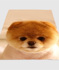 Puppy Dog Cute Sherpa Fleece Blanket Gifts for Family, for Couple