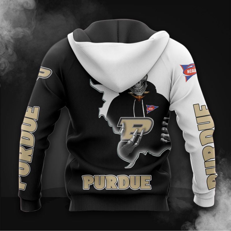 Purdue Boilermakers Hoodie 3D Zip Hoodie Long Sleeve Zip Hoodie for Fan - Image 2