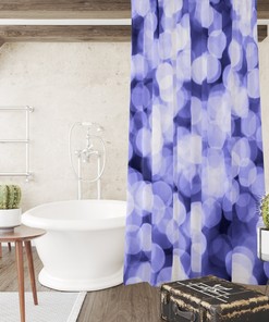 Purple Brokeh Shower Curtain
