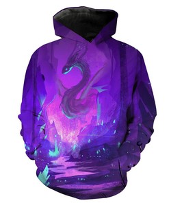 Purple Dragon Fantasys And Hoodie 3D