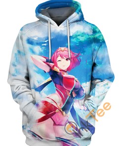 Pyra Xenoblade Anime Girl Hoodie 3D