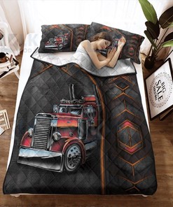 Qd - Quilt Blanket Bedding Set Bed Set Carbon Pattern