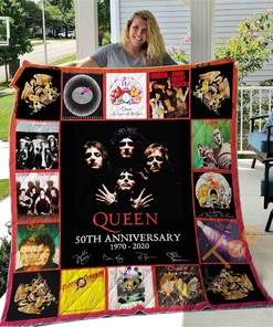 Queen 50Th Anniversary Quilt Blanket Bedding Set