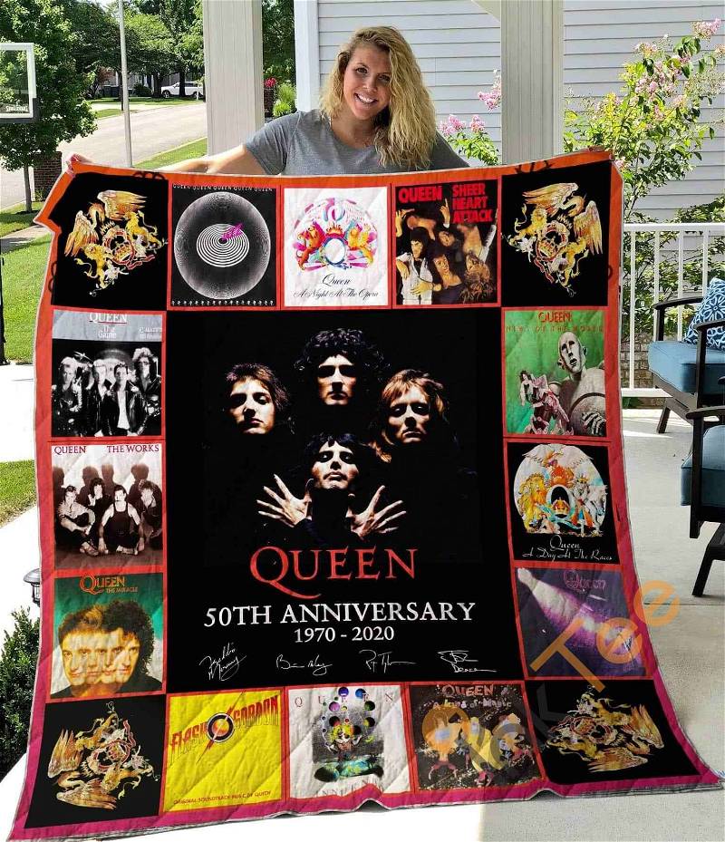 Queen 50Th Anniversary Quilt Blanket Bedding Set