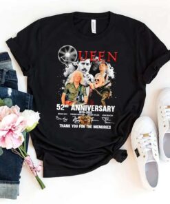 Queen 52Nd Anniversary 1970 2022 Thank You For The Memories T-Shirt