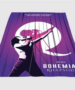 Queen Bohemian Rhapsody Sherpa Fleece Blanket Gifts for Family, for Couple