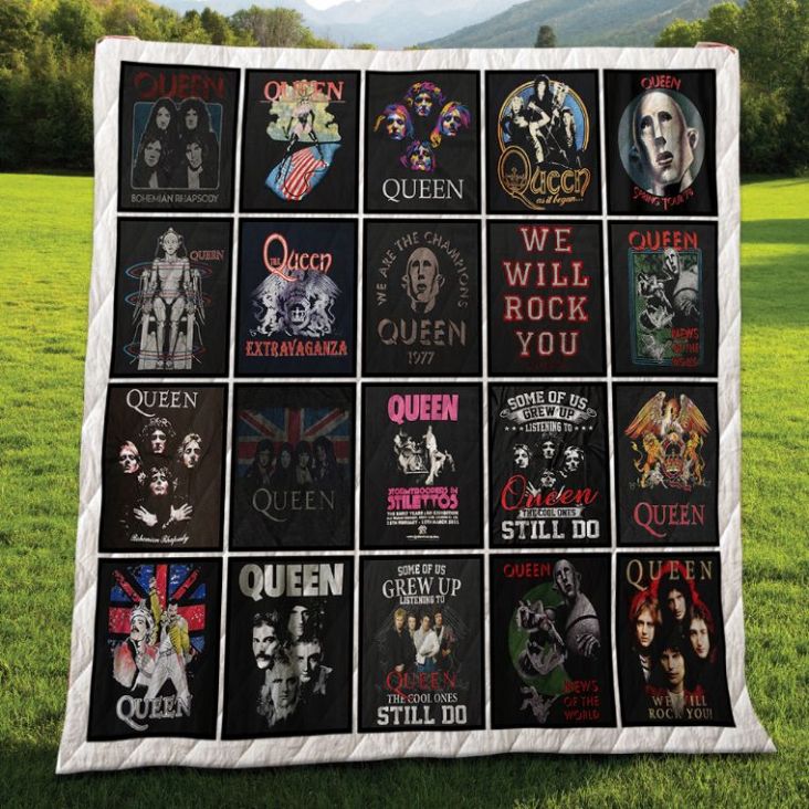 Queen Tshirt Quilt Blanket Bedding Set for Home Décor