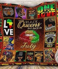 Queens Are Born In July Quilt Blanket Bedding Set