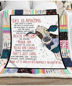 Quilt Blanket Bedding Set Cow Life Is Amazing for Home Décor