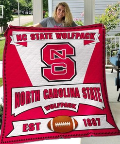 Quilt Blanket Bedding Set Nc State Wolfpack for Home Décor