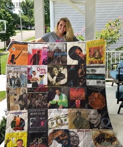 Quincy Jones Albums Quilt Blanket Bedding Set For Fans