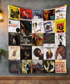 Quincy Jones Style 2 Album Covers Quilt Blanket Bedding Set