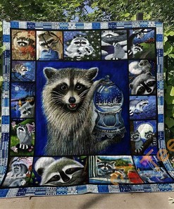 Raccoon Quilt Blanket Bedding Set