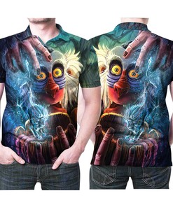 Rafiki Wizard Create Simba Lion King 3D All Over Print Polo Shirt