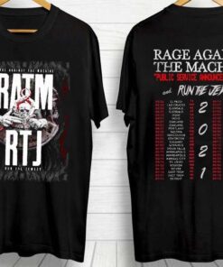 Rage Against The Machine And Run The Jewels 2021 Concert T-Shirt
