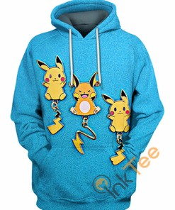 Raichu And Pikachu Hoodie 3D