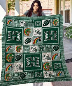 Rail 'em Warriors Ncaa Hawaii Warriors Collection Collected Quilt Blanket Bedding Set