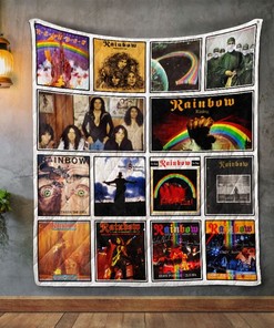 Rainbow Album Covers Quilt Blanket Bedding Set