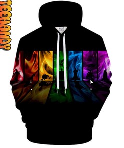 Rainbow Fire Pride 3D Hoodie