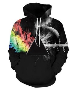 Rainbow Fusion Galaxy Pullover Spaces Hoodie 3D