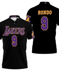 Rajon Rondo Lakers Jersey Inspired Style 3D All Over Print Polo Shirt