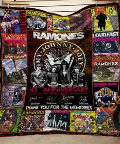 Ramones Collage Quilt Blanket Bedding Set With Pilliwcases Option