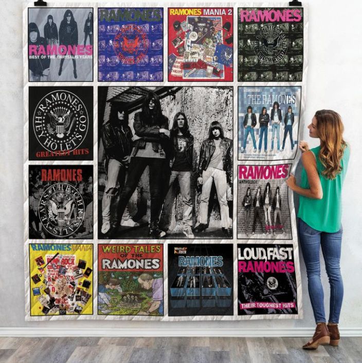 Ramones Compilation Albums Quilt Blanket Bedding Set