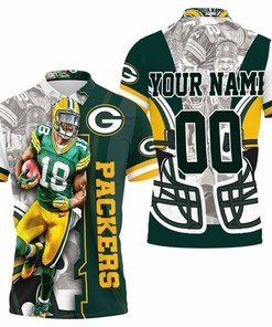 Randall Cobb 18 Green Bay Packers Thanks Nfc North Winner Personalized 3D All Over Print Polo Shirt