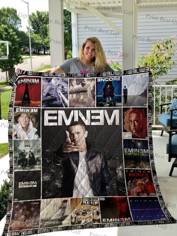 Rap Eminem Albums Co Poster Quilt Blanket Bedding Set
