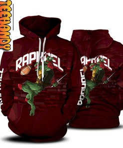 Raphael Ninja Turtle 3D Hoodie