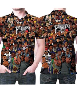 Rapper Legends Hip Hop Underground Wu Tang Clan West Side 3D All Over Print Polo Shirt