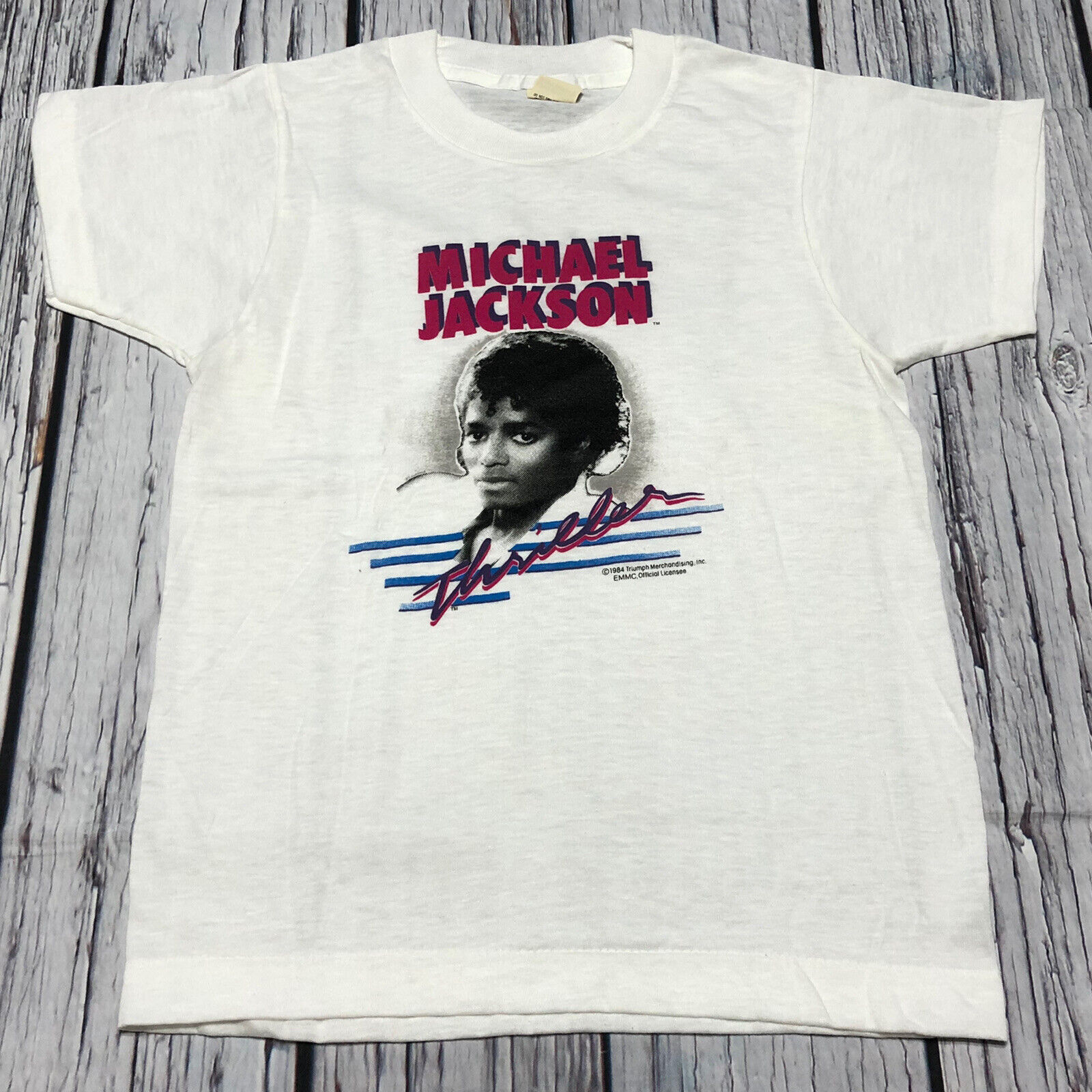 Rare Vintage 1984 Michael Jackson Thiller T Shirt - Image 2