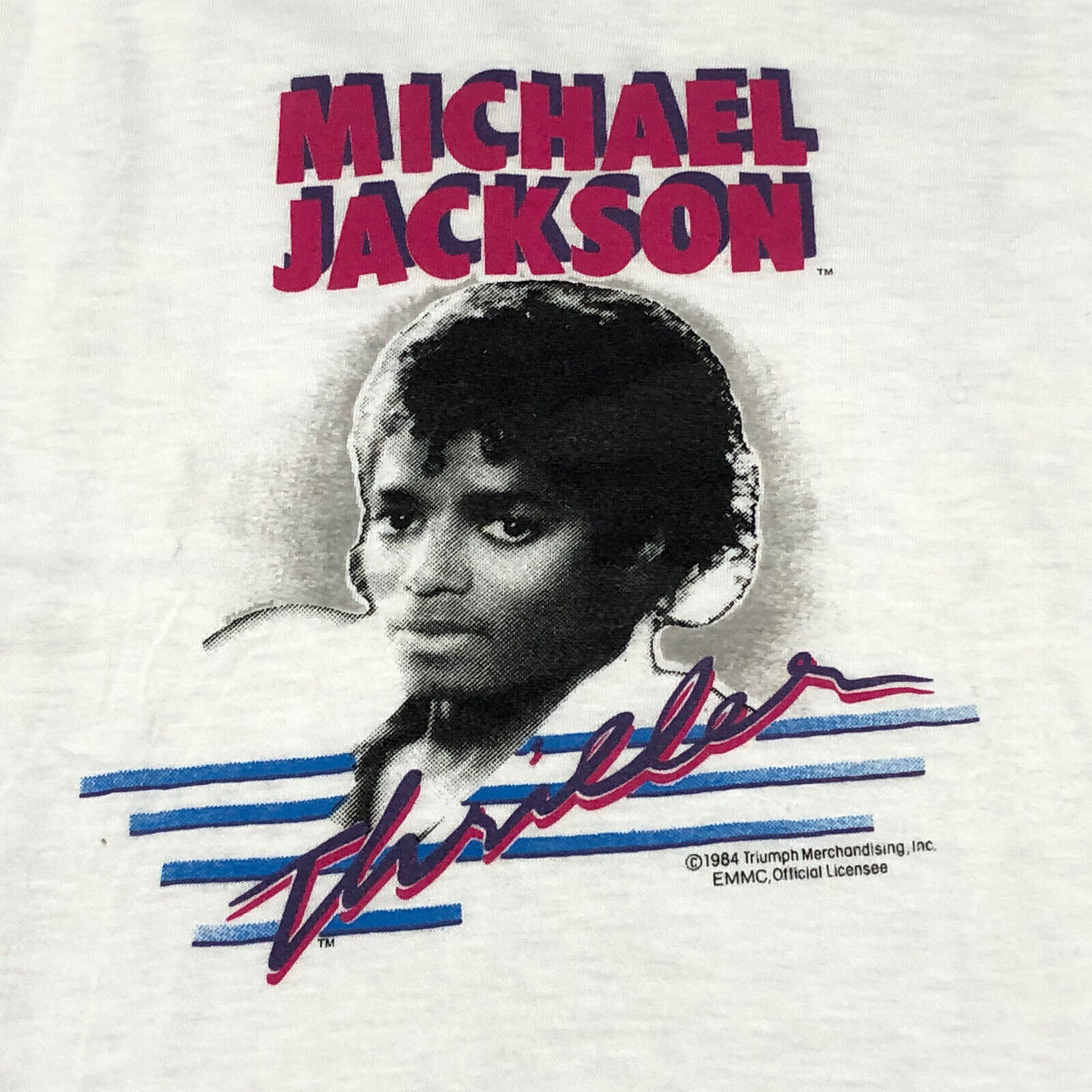 Rare Vintage 1984 Michael Jackson Thiller T Shirt - Image 3