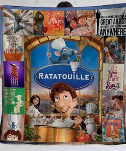 Ratatouille Remy Linguini Disney Bedding Decor Sherpa Blanket Fleece Blanket Funny Gifts