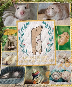 Rats Make Me Happy Quilt Blanket Bedding Set