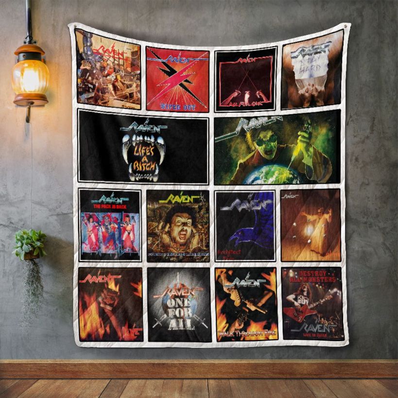 Raven Album Covers Quilt Blanket Bedding Set for Home Décor