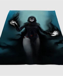 Raven Dc Comics Sherpa Fleece Blanket Gifts for Family, for Couple
