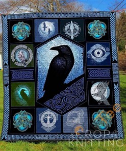 Ravens Quilt Blanket Bedding Set