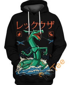 Rayquaza Pokemon Hoodie 3D
