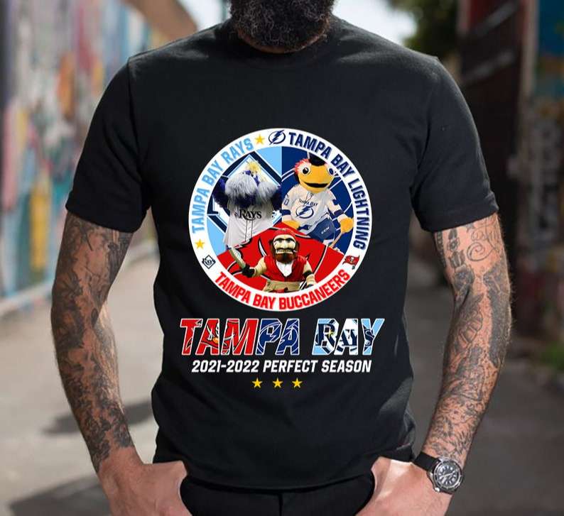 Rays And Lightning And Buccaneers 2021-2022 Perfect Season T-Shirt