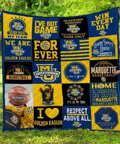Re2pect Above All Ncaa Marquette Golden Eagles Collection Collected Quilt Blanket