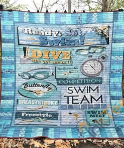 Ready Set Swim Quilt Blanket Bedding Set