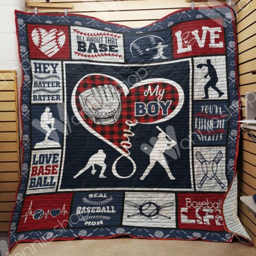 Real Baseball Mom Quilt Blanket Great Customized Gifts For Birthday Christmas Thanksgiving Mother's Day Perfect Gifts For Baseball Lover