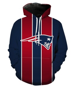 Red And Blue New England Patriots Football Patriots Hoodie 3D